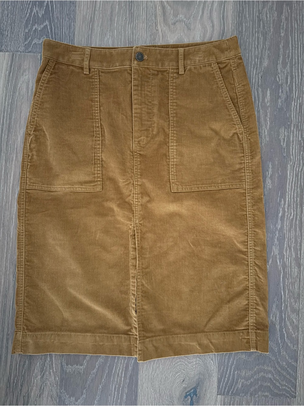 J. Crew Corduroy Pencil Skirt with Patch Pockets